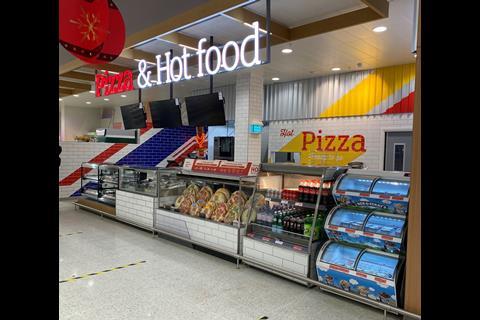 Pizza counter at Sainsbury's, Hempstead Valley